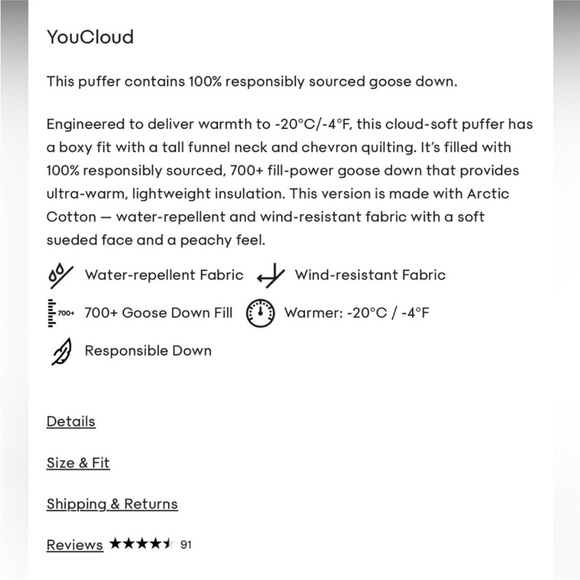 Wilfred The Cloud Puffer XXS fits medium - Picture 5 of 5